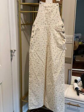 FLYING TOMATO Ditsy Floral 100% Cotton Overalls | SMALL